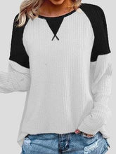 T-Shirt mit Rundhalsausschnitt und langen Raglanärmeln